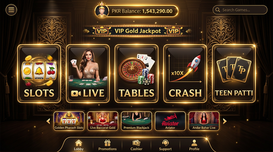 Main screen of lucky pak 777 casino page for PK players - 4
